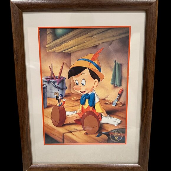 Rare Vintage Disney Exclusive Commemorative Lithograph Pinocchio, Walt Disney - Picture 1 of 2